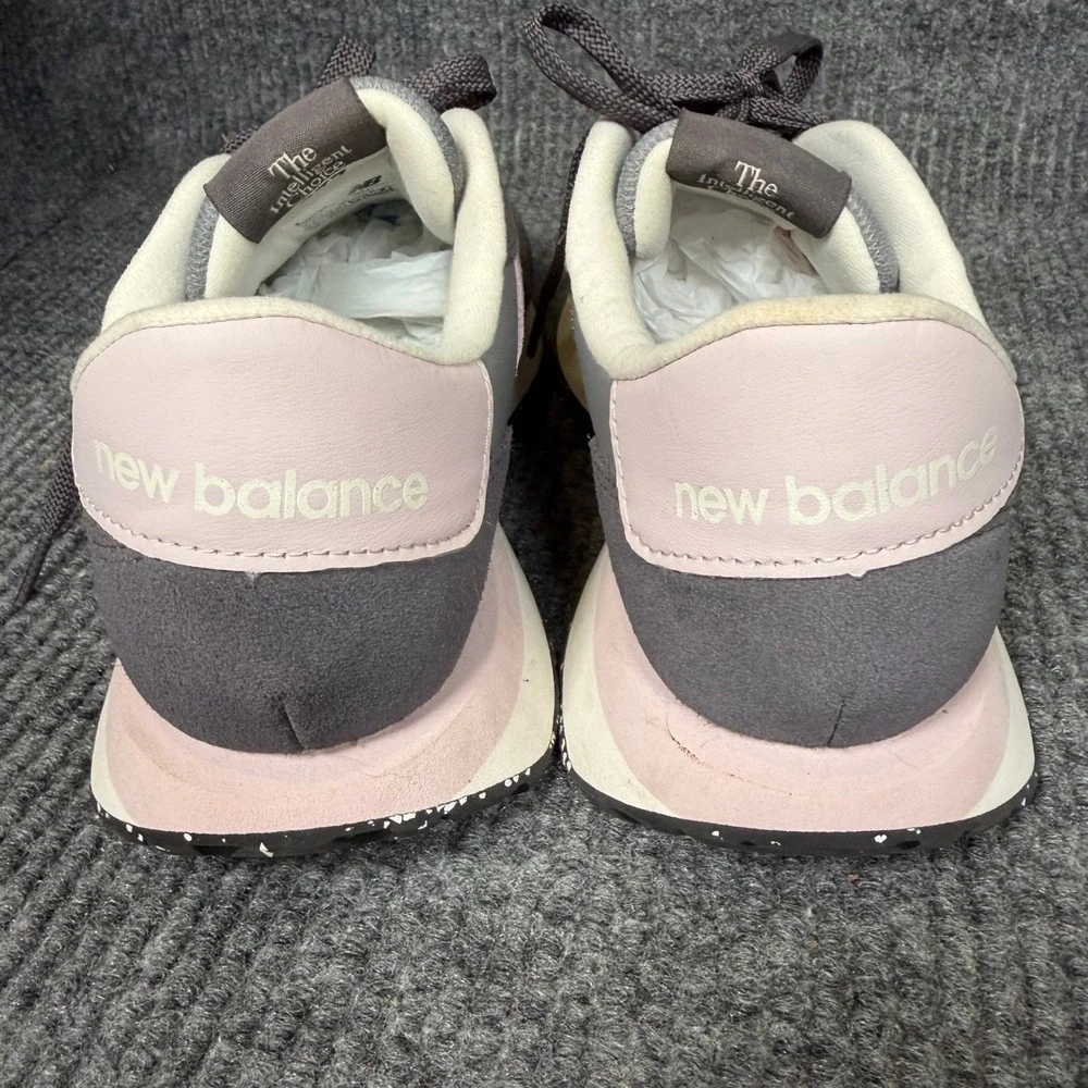 New Balance 237 Lifestyle Sneakers Womens 8.5 Grey Pink Excellent Low Top Casual